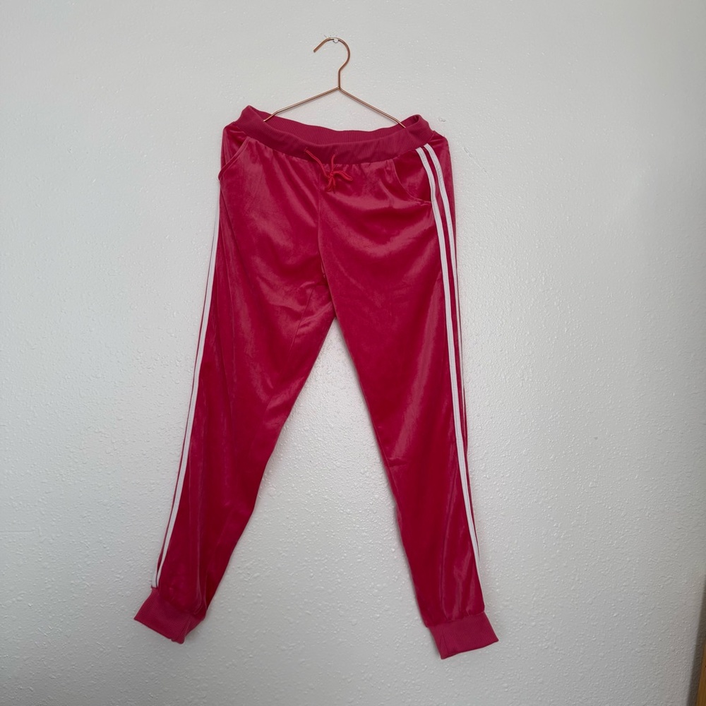 Tracksuit pink Pants with stripes
